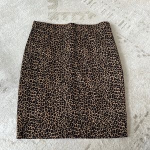 NWT J Crew Leopard Pencil Skirt